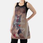 お最高の前の名前を愛するおばあちゃん写真コラージュ エプロン (インサイチュ)