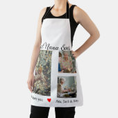 お最高の前の名前を愛するおばあちゃん写真コラージュ エプロン (インサイチュ)