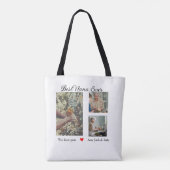 お最高の前の名前を愛するおばあちゃん写真コラージュ トートバッグ (裏面)