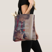 お最高の前の名前を愛するおばあちゃん写真コラージュ トートバッグ (クローズアップ)