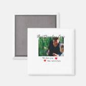 お最高の前の名前を愛するおばあちゃん写真コラージュ マグネット (正面/裏面)