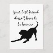 お最高の友達感動的ペット犬引用文アート ポストカード (正面)