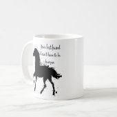 お最高の友達感動的馬引用文アート コーヒーマグカップ (正面左)