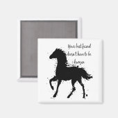 お最高の友達感動的馬引用文アート マグネット (正面/裏面)