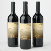 お最高の命日のご希望 ワインラベル (ボトル)