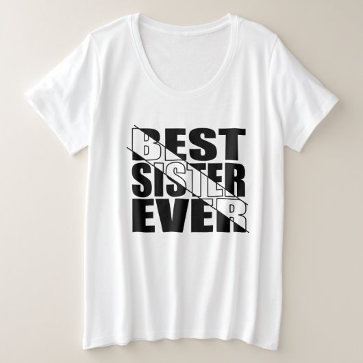 お最高の姉さん。 プラスサイズTシャツ (デザイン正面)