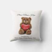 お最高の子様による認証を受けたママ クッション (裏面)