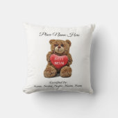 お最高の子様による認証を受けたママ クッション (正面)