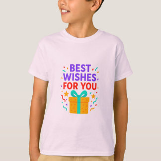 お最高の子様向けTシャツギフトボックスカラフルお願い Tシャツ