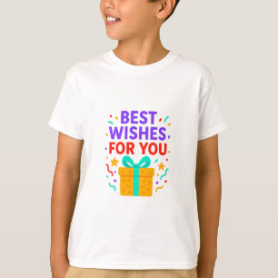お最高の子様向けTシャツギフトボックスカラフルお願い Tシャツ