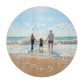 お最高の家族の写真のカッティングボードと文字 カッティングボード (正面)