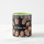 お最高の母さんお母さんの写真はこちら マグカップ (中央)