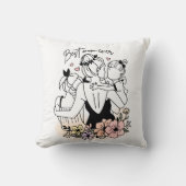 お最高の母さんお母さんカスタムお子さん花 クッション (正面)