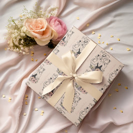 お最高の母さんお母さん、お子さん、お花カスタムさん ラッピングペーパー