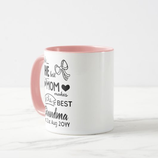お最高の母さんがおばあちゃん最高のを作るパーソナライズされた マグカップ (正面左)