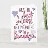 お最高の母さんが母の日おばあちゃんに昇進 カード (正面)