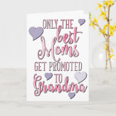 お最高の母さんが母の日おばあちゃんに昇進 カード (黄色い花)