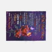 お最高の母さんに フリースブランケット (正面(横))