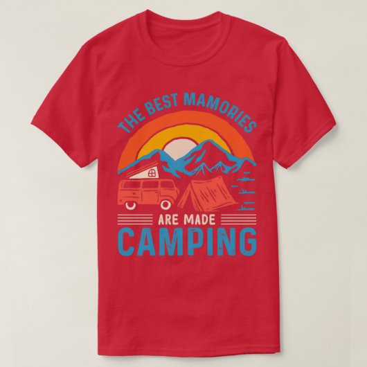 お最高の母さんはキャンプ場にする Tシャツ (デザイン正面)