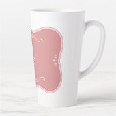 お最高の母さんは今まで！ピンク色のフレーム霜が降りた カフェラテマグ (右)