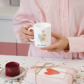 お最高の母さんマグカップお花 コーヒーマグカップ