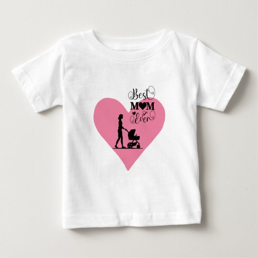 「お最高の母さん今まで – 心のこもった瞬間」 ベビーTシャツ (正面)