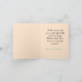 お最高の母さん母さん母カスタム子/花カード ノートカード (内部)