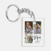 お最高の母さん自分の写真を作成 キーホルダー (正面左)