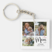 お最高の母さん自分の写真を作成 キーホルダー (正面)