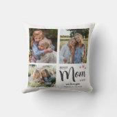 お最高の母さん自分の写真を作成 クッション (裏面)