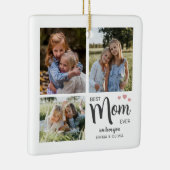 お最高の母さん自分の写真を作成 セラミックオーナメント (右)