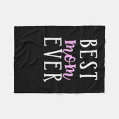 お最高の母さん – お母さんのため フリースブランケット (正面(横))