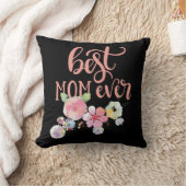 お最高の母さん。水彩花 クッション (ブランケット)