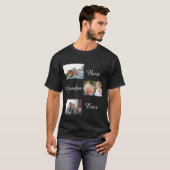 お最高の父さんの日3写真コラージュ Tシャツ (正面フル)