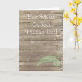 お最高の結婚式の日に願い カード (黄色い花)