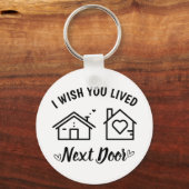 お最高の隣に住んで下さい キーホルダー (正面)