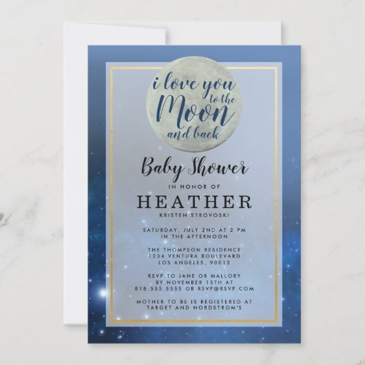 『お月さまとおばあさんのお気に入り』 招待状 (正面)