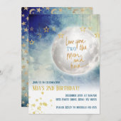 お月さまとお戻りを愛して 招待状 (正面/裏面)