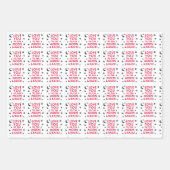 お月さまとお返し(3枚) ラッピングペーパーシート (正面)