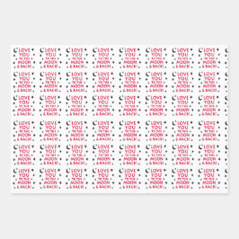 お月さまとお返し（3枚） ラッピングペーパーシート