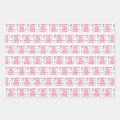 お月さまとお返し（3枚） ラッピングペーパーシート (正面3)