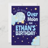 お月さまとっておきの誕生日パーティー ファンタジー 天体パーティー 招待状 (裏面)