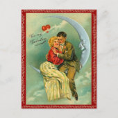 お月さまへバレンタインデーのはがき シーズンポストカード (正面)