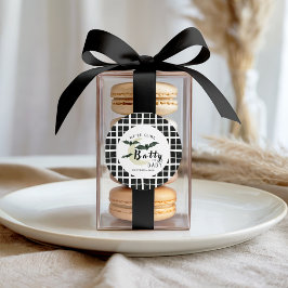 お月様とフライングバットがキュートなベイビーシャワー ラウンドシール