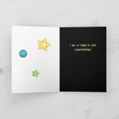 お月様と星のオーダーメイドメッセージカード カード (内部)