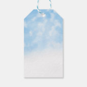 お月様と星のブルーゴールドベイビーシャワー ギフトタグ (裏面)