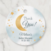 お月様に夢中 スイート サンクスベビーシャワー フェイバータグ (正面)