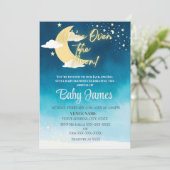 お月様に夢中!ブルーナイトスカイ招待状 招待状 (スタンド正面)