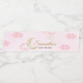 お月様に夢中！ベイビーシャワー ペットボトルラベル (シングルラベル)