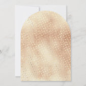 お月様の上で眠るニュートラルなテディベアの赤ちゃんのお迎えパーティー 招待状 (裏面)